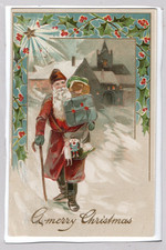 Antigo, Papai Noel PC, Velho Mundo, Walking Away from Village, 1910. SAN564 comprar usado Antigo, Papai Noel PC, Velho Mundo, Walking Away from Village, 1910. SAN564 comprar usado  Enviando para Brazil