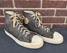Tênis de basquete vintage antigo Hightop tênis antigo selo dourado masculino 9 EUA comprar usado  Enviando para Brazil