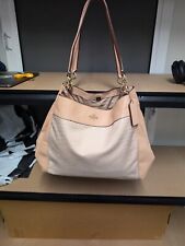 Bolsa de ombro Coach feminina couro rosa designer tamanho grande comprar usado  Enviando para Brazil