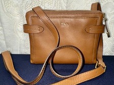 Usado Ralph Lauren Couro Liso Conhaque Marrom Transversal Compartimento Duplo comprar usado  Enviando para Brazil