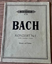 Usado, BACH CONCERTO N°. LIVRO DE PARTITURAS DE VIOLINO E PIANO MENOR 1 A +SOLO SCHRECK comprar usado  Enviando para Brazil