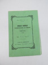 Pagella scolastica 1874 usato  Torino
