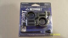 Conjunto de anel de mira de perfil médio UTG Accushot RGWM-25M4Tactical Weaver See-thru 1" comprar usado  Enviando para Brazil
