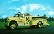 Cartão postal Boyer Pumper caminhão de bombeiros motor entregue a Cayuga, Indiana comprar usado  Enviando para Brazil