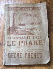 Rare almanach phare d'occasion  Saint-Prix