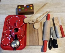 Holzspielzeug küchenutensilie gebraucht kaufen  Dernbach, Dürrholz, Harschbach
