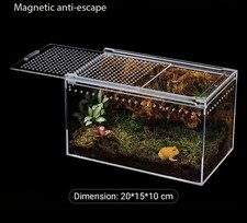 Terrarium reptiles 20x15x10cm d'occasion  Verneuil-sur-Seine