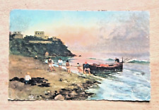 Antica cartolina postale usato  Trapani