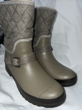 Botas de chuva Sperry Top Sider femininas acolchoadas caminhante tamanho 9 cinza acastanhado impermeável comprar usado  Enviando para Brazil