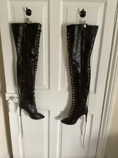 Lace thigh boots. for sale  SHREWSBURY