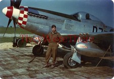 *SEGUNDA GUERRA MUNDIAL 339º Grupo de Caça- KODAK P 51 Mustang avião FOTO COLORIDA 1945* -4 comprar usado  Enviando para Brazil