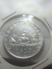 Moeda de prata ITÁLIA 1959 R (0,835) 500 LIRAS alta qualidade (X355), usado comprar usado  Enviando para Brazil