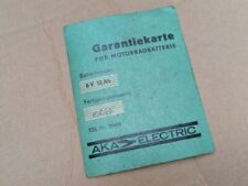 Riginal garantiekarte ddr gebraucht kaufen  Blankenburg