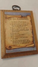 Commandments mini wood for sale  Haugen