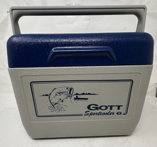 Refrigerador vintage Gott Sportcooler 6 latas de almoço pesca caça acampamento modelo 1806 comprar usado  Enviando para Brazil