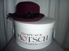 Chapeau bordeaux motsch d'occasion  Achères
