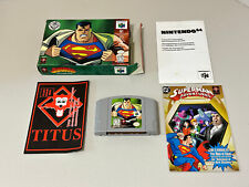 SuperMan (Nintendo 64 N64) na caixa com inserções autêntico testado, usado comprar usado  Enviando para Brazil