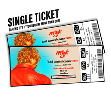 Mgk mock ticket for sale  CARDIGAN
