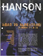 HANSON Vintage 1998 Dupla Face PROMO TRADE AD Pôster Para Estrada DVD PERFEITO ESTADO 8,5x11 comprar usado  Enviando para Brazil