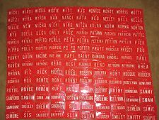 Vintage personalized red for sale  Olmsted Falls