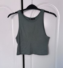 Zara green cropped for sale  SKEGNESS