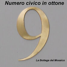 Numero civico ottone usato  Italia