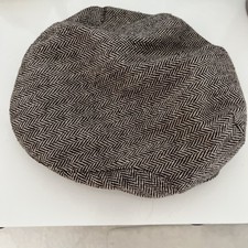 Brown herringbone cap for sale  TORQUAY
