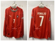Camiseta de fútbol Portugal 2025 local manga larga RONALDO #7 camiseta para hombre Naciones UEFA segunda mano  Embacar hacia Mexico