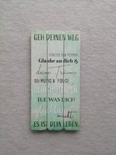 Wandbild schild spruch gebraucht kaufen  Neuenhagen