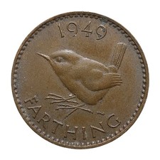 1949 british farthing for sale  LITTLEHAMPTON