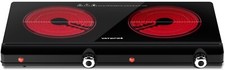 Cooktop elétrico infravermelho queimador duplo - 1800W fogão portátil 2 queimadores comprar usado  Enviando para Brazil