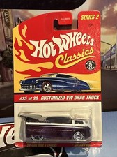 2006 Hot Wheels Classics Series 2 Custom VW Drag Truck Volkswagen Borgonha comprar usado  Enviando para Brazil