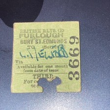 Half. railway. ticket for sale  SHIFNAL