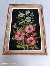 Canevas fini fleurs d'occasion  Libercourt
