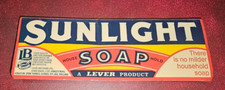 Vintage sunlight soap for sale  HORLEY