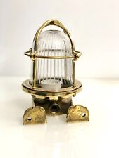 Ancien luminaire cloison de passage nautique mural en laiton de style rétro comprar usado  Enviando para Brazil