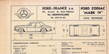 Fiche technique ford d'occasion  Goetzenbruck