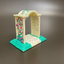 Arco de casamento casa de bonecas gazebo brinquedo treliça ao ar livre 2 3/4" altura x 2 5/8" x 1 7/8" comprar usado  Enviando para Brazil