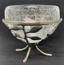 Crackle glass bowl for sale  New River