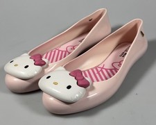 Sapatos estilo plano balé rosa Mel Space Love + Hello Kitty Melissa tamanho EUA 7 comprar usado  Enviando para Brazil