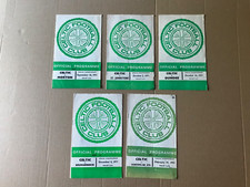 Celtic home programmes for sale  CHISLEHURST
