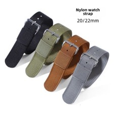 Pulseira de relógio de náilon trançada de alta qualidade passagem única pulseira de relógio esportivo 20mm/22mm comprar usado  Enviando para Brazil
