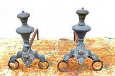 Paire chenets marmousets d'occasion  Soyaux