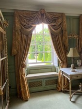 Pair vintage curtains for sale  READING