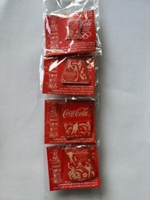 Conjunto de 4 pinos olímpicos Coca-Cola Sochi 2014 edição limitada vermelho conjunto parcial, usado comprar usado  Enviando para Brazil