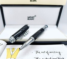 Caneta esferográfica incrível Montblanc Miles Davis edição limitada corpo preto+prata comprar usado  Enviando para Brazil