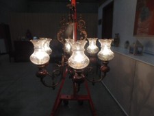 Lampadario bronzo vintage usato  Zanica