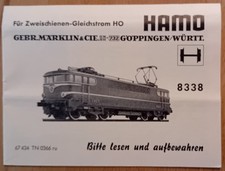 Märklin hamo beschreibung gebraucht kaufen  Asperg