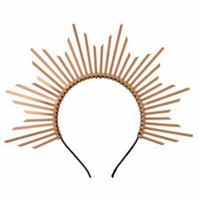 As Mulheres Spike Halo Coroa HEADPIECE CORRESPONDENTE Nylon Zip Tie Elf Casamento Noiva Tiara Faixa De Cabelo comprar usado  Enviando para Brazil