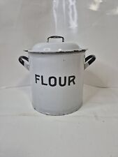 Vintage enamel flour for sale  BRISTOL